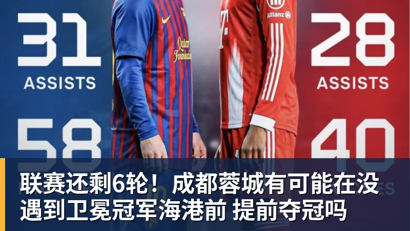 联赛还剩6轮！成都蓉城有可能在没遇到卫冕冠军海港前 提前夺冠吗
